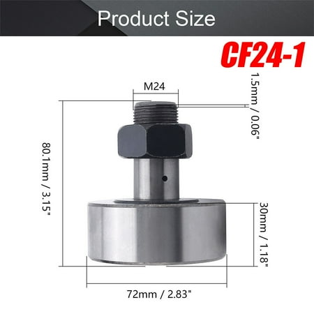 

Cf3-Cf24-1 Stud Type Cam Follower Needle Roller Track Bearing Thread Bolt Lot
