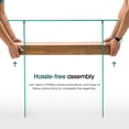 thumbnail image 6 of Ivinta Modern Console Table, Brown - Wood and Glass Entryway Sofa Desk with Storage, 6 of 10