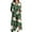 Dark Green, variant on Christmas Dresses for Women Women's Fashion Dress Spring V-neck Long Sleeve Dress with Christmas Print for Holiday Party,Dark Green,L