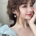 thumbnail image 6 of SUSHANG Crystal Butterfly Earrings Temperament Crystal Butterfly Earrings Rhinestone Decor Butterfly Charm Drop Earrings Butterfly Hoop Earrings for Women, 6 of 8