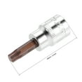thumbnail image 2 of Unique Bargains 3/8' Drive x T40 Torx Bit Socket, S2 Steel Bits, CR-V Sockets 2' Length (For Hand Use Only), 2 of 3