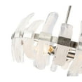 thumbnail image 5 of Woodbridge Lighting Vinchenzo 4-Light Glass Chandelier in Aged Silver, 5 of 5