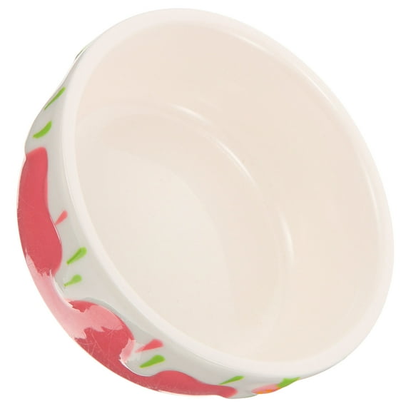 UPKOCH Hamster Bowls Ceramic Pink -splash Design for Small Animals 1Set