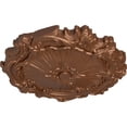 thumbnail image 3 of Ekena Millwork 16 3/4"OD x 1 3/8"P Plymouth Ceiling Medallion (Fits Canopies up to 1 5/8"), Hand-Painted Polished Copper, 3 of 6