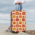 thumbnail image 7 of Hirioo Pumpkin Plaid for Elasticity Suitcase Cover (No luggage Included) Durable Luggage Protector Fits 18-32 Inch Luggage-Large, 7 of 7