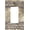 Western Rusitc Country Distressed Wood, variant on Country Vintage Distressed White Wood 4 Gang Quad Rocker/GFCI/Decorator Light Switch Cover Plate Decorative Electric Quadruple Faceplate Switchplate Screwless