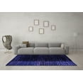 thumbnail image 3 of Ahgly Company Indoor Square Abstract Purple Modern Area Rugs, 5' Square, 3 of 4