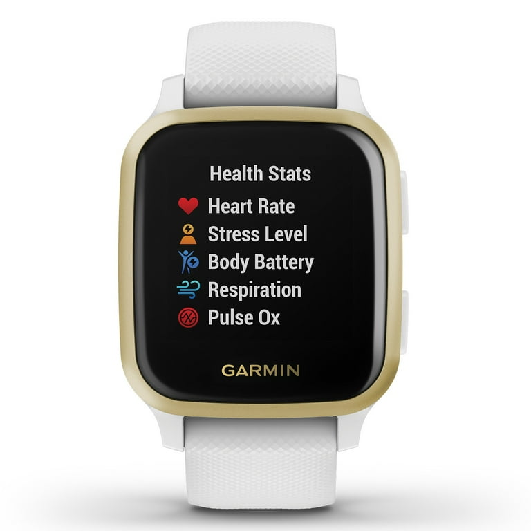 Garmin Venu Sq GPS Smartwatch (Light Gold Aluminum Bezel with