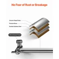 thumbnail image 4 of Shower Head Extension Arm 11 Inch Adjustable Angle Height G1/2 Universal, 4 of 6