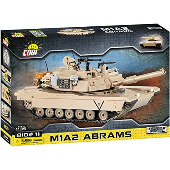 COBI 802pcs 1:35 Échelle Petite Armée Abrams M1A2 Échelle 1:35 - Modèle 2619