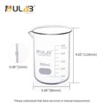 thumbnail image 3 of Vasos de vidrio ULAB Scientific, 500 ml, borosilicato Griffin (x6), 3 of 5