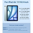 thumbnail image 2 of Funda con teclado para tableta, compatible con Harvopu, iPad Air de 11 pulgadas, 2 of 8
