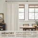 thumbnail image 3 of Cortinas MIULEE de 2 paneles, 230 cm, opacas, de lino, con pliegues, 3 of 9