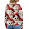 thumbnail image 6 of Women'S Christmas Sweater Cute Fun Christmas Sweater Fall And Winter Long Sleeve Knitted Sweater for Fall and Winter, Festive and Cozy, Great as Christmas Sweaters for Women and Christmas Gifts,Red,S, 6 of 7