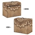 thumbnail image 3 of HELLHERO Vintage Damask Pattern Sewing Machine Cover with Handle Washable Easy Storage Home Accessories, 3 of 8