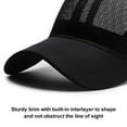 thumbnail image 2 of Men Women Solid Summer Baseball Cap Snapback Quick Dry Mesh Breathable Sun Hat, 2 of 6