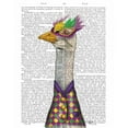 thumbnail image 3 of Fab Funky 15x18 Black Modern Framed Museum Art Print Titled - Mardi Gras Goose Harlequin Jacket, 3 of 5