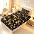 thumbnail image 4 of Homewish Botanical Mushrooms Twin Sheets,Vintage Botanical Fungi Bedding,Red Yellow,3-Piece,1 Flat Sheet,1 Fitted Sheet and 1 Pillowcase, 4 of 6