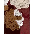 thumbnail image 7 of Set Of 3 Vintage Hand Crochet Doilies Quite Beautiful! Measured 8,5,&6 Rounds, 7 of 7