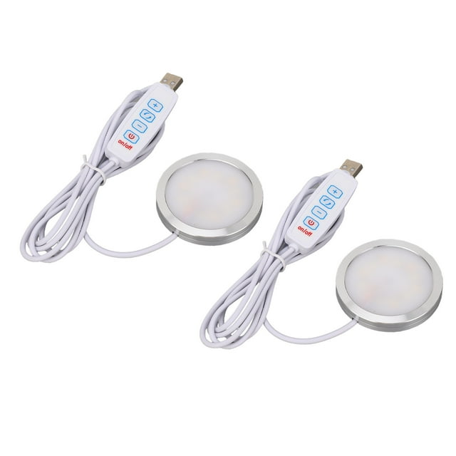 Kit De Iluminación LED Puck, Kit De Iluminación Creativa LED De 3 Colores, Paquete De 2 Para Impresoras 3D