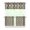 White-106, variant on Nordic Style Kitchen Curtains Set 3-Piece Boho Bohemian Tier and Valance Set Rustic Artistic Window Curtains for Dining Room or Bathroom