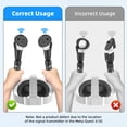 thumbnail image 3 of Rechale Handle Attachments for Meta Quest 3/3S, Controller Accessories for Quest 3/3S, VR Game Gorilla Tag Long Arms Sticks, Beat Saber Handle Extensions Grips for Meta Quest 3/3S, 3 of 10