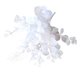 thumbnail image 3 of Flor artificial 4 ramas Flor falsa con hojas Oficina en casa Fiesta de bodas Decoración floral artificial, Blanco kenally HA6518-03B, 3 of 6