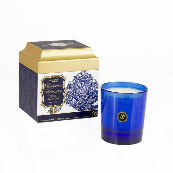 Seda France Bleu et Blanc Boxed Candle Bergamot Lavender 6.25oz