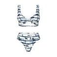 thumbnail image 4 of Daiia Retro Coconut Tree Women's Bikini Set Two Piece Swimsuit High Waisted Bikini Adjustable Straps Bikini Perfect for Beach, Pool, and Summer Vacation-Large, 4 of 9
