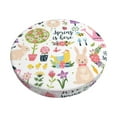 thumbnail image 6 of Uemuo Spring Flowers Birds Pattern Round Bar Stool Seat Covers Washable Stool Cushion Slipcover Elastic Bar Chair Covers-12 inch, 6 of 7