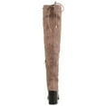 thumbnail image 3 of Journee Womens Paras Wide Calf Stacked Heel Over The Knee Boots, 3 of 9