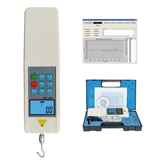 Jauge de Force Numérique HF-500 Jauge de Poussée 500N avec Câble RS232 HF-500N