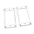 thumbnail image 3 of HILABEE 2 Pieces Brass Guitar Pickup Frame Pickup Frame Flat Rings Universal Bridge Neck Argent, 3 of 9