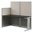 thumbnail image 1 of Office in an Hour 65W Straight Cubicle Desk in Mocha Cherry - Engineered Wood, 1 of 14