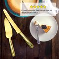 thumbnail image 4 of Gold Toasting Glasses/Champagne Flutes And Cake Server/Cake Knife 4 Piece Set, 4 of 5