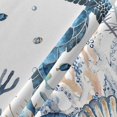 thumbnail image 5 of Blue Sea Turtle Round Tablecloth 60 Inch - Waterproof Fabric Table Cloth Protector, Summer Beach Coral Nautical Coastal Ocean Tablecloths Washable Table Cover for Kitchen Coffee Table, 5 of 6