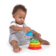 Baby Einstein Stack & Teethe Multi-Textured Easy-to-Grasp 5 -Piece Teether Toy Set، Ages 3 Months +