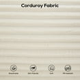 thumbnail image 6 of LUCKHAO Corduroy Loveseat Sofa Convertible Floor sofa 2-in-1 Design with Memory Foam & Steel Frame No Assembly Compact Couch for Small Spaces, Apartments, Home Office & Bedroom, 6 of 12