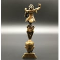 thumbnail image 3 of Pure Brass Angry Buddha Ward Off Bad Luck Small Statue Collect Chinese, 3 of 5