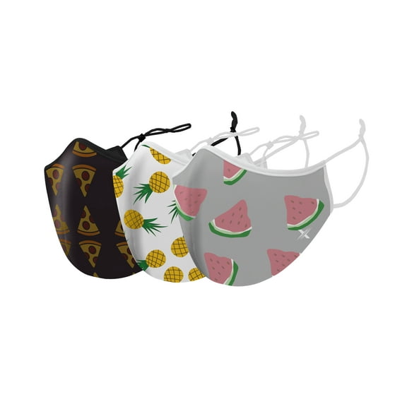 Two-Layer Reusable Kids Face Mask with Adjustable Earloop (3-Pack)