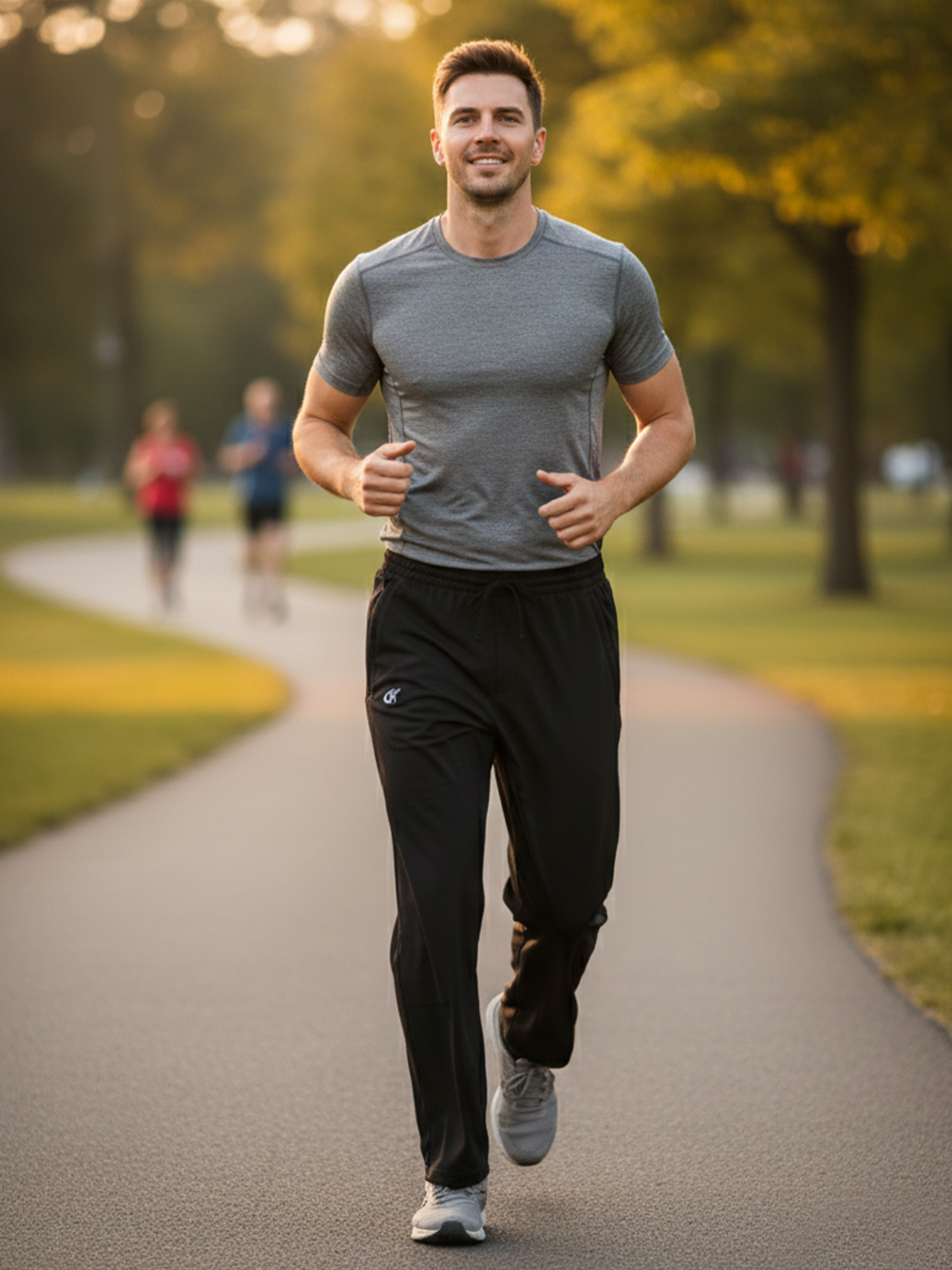 NEIKU Men's Running Pants Lightweight Joggers photo 4