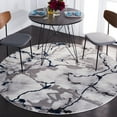thumbnail image 2 of SAFAVIEH Craft Biamca Abstract Area Rug, 6'7" x 6'7" Round, Grey/Blue, 2 of 7
