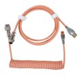 thumbnail image 2 of Conector De Aviador Cable USB tipo C para conector de aviador de teclado mecánico (naranja), 2 of 7