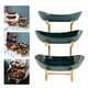 thumbnail image 3 of Elegante organizador de estantes para platos de frutas, postres, aperitivos y pasteles. 3 niveles verde, 3 of 8