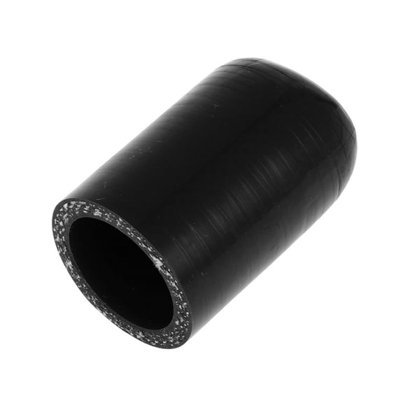 Unique Bargains 1 Pcs 50mm Length Car Silicone Hose End Cap Silicone Reinforced Blanking Cap for Bypass Tube Universal Black 28mm/1.1" ID