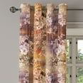 thumbnail image 3 of Ambesonne Vintage Grommet Curtain, Floral Bouquet Retro Spring, 50"x72", Cinnamon Caramel Mauve, 3 of 5