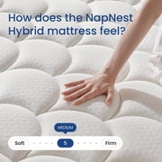 Full Mattress, 10 Memory Foam Mattress in a Box, Pocket Spring Mattress with Cooler Sleep and Pressure Relief, 54*75
