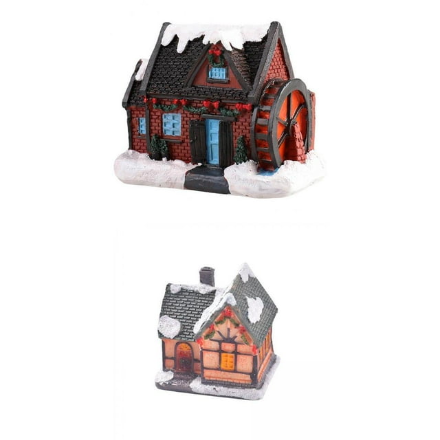 Idealhome2016 - 2 minifiguras de casa iluminadas para decorar tu casa de vacaciones EstiloG