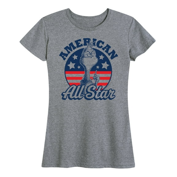 Dr. Seuss - The Grinch America's Favorite Mean One - Women's Short Sleeve Graphic T-Shirt
