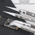 thumbnail image 4 of Pinzas de Pico de águila de Acero Inoxidable Juego de Pinzas ESD Juego de Pinzas Antiestáticas Juego de Pinzas Curvas No Magnéticas Kit de Pinzas Electrónicas para Joyería ANGGREK Otros, 4 of 8